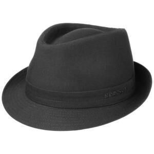 4436 Teton Cloth Trilby Hat Women/men Black 7 1/4